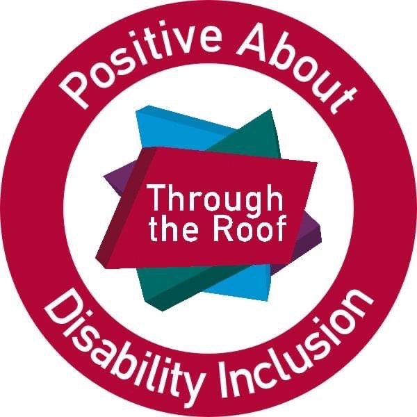 Through the Roof's logo which reads: Positive About Disability Inclusion. 